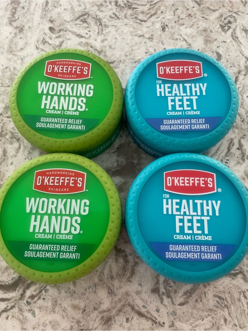 Working Hands & Healthy Feet Creams - Green & Blue
